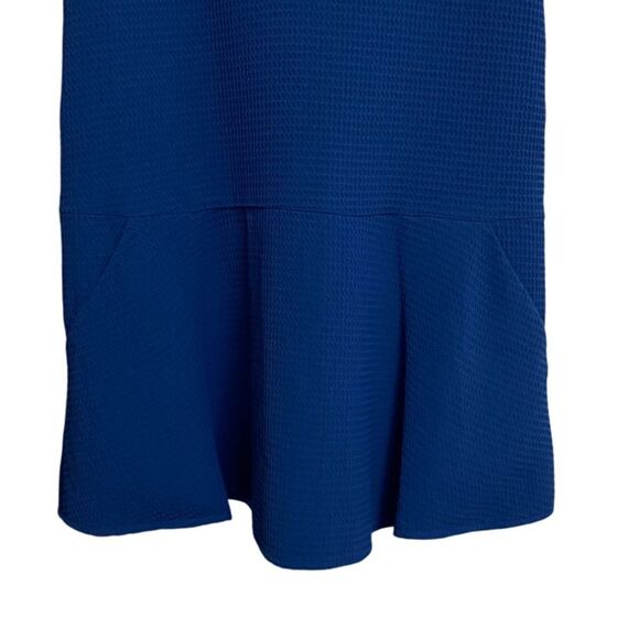 BB Dakota Sleeveless Waffle Knit Dress Size XS Textured V-Neck Indigo Blue - Picture 7 of 14